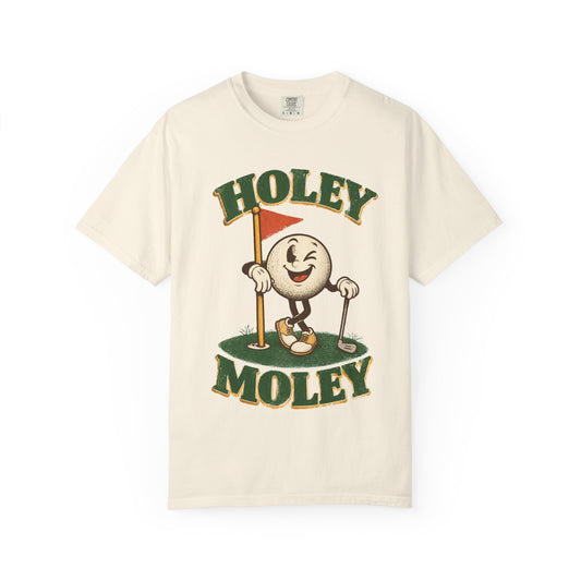 Holey Moley Golf T-Shirt — Vintage Cartoon Golf Ball Tee
