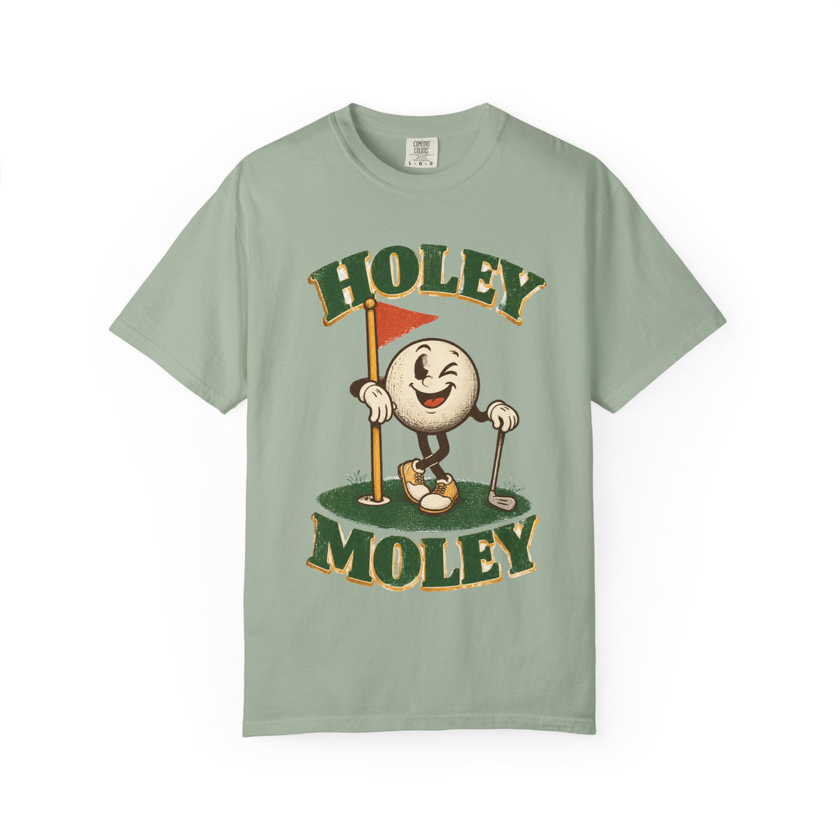 Holey Moley Golf T-Shirt — Vintage Cartoon Golf Ball Tee