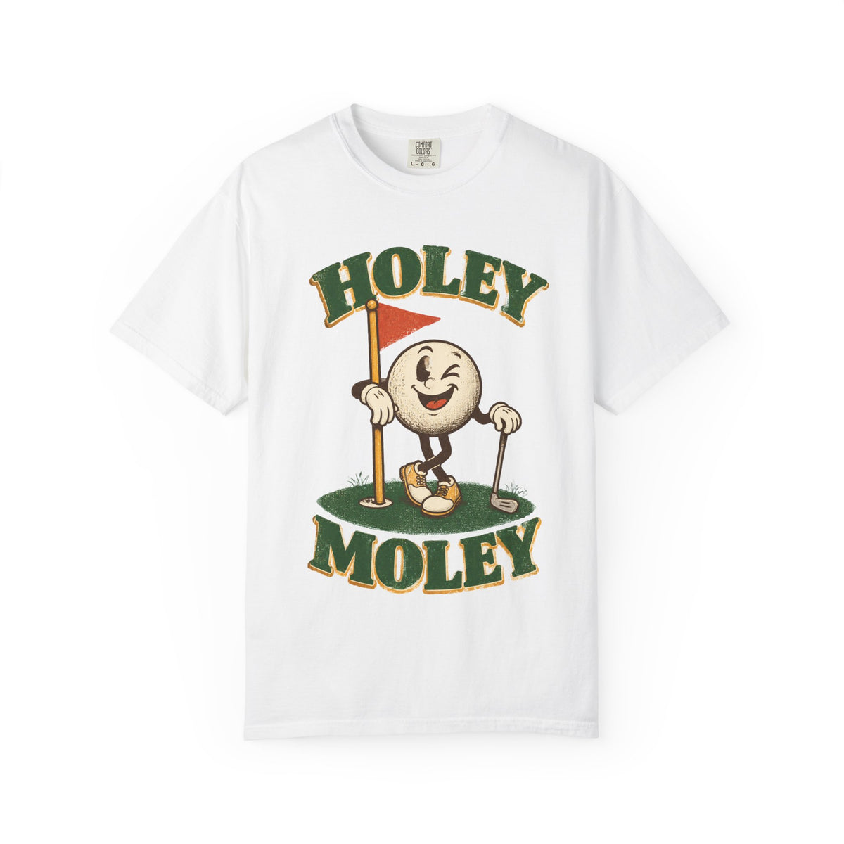 Holey Moley Golf T-Shirt — Vintage Cartoon Golf Ball Tee