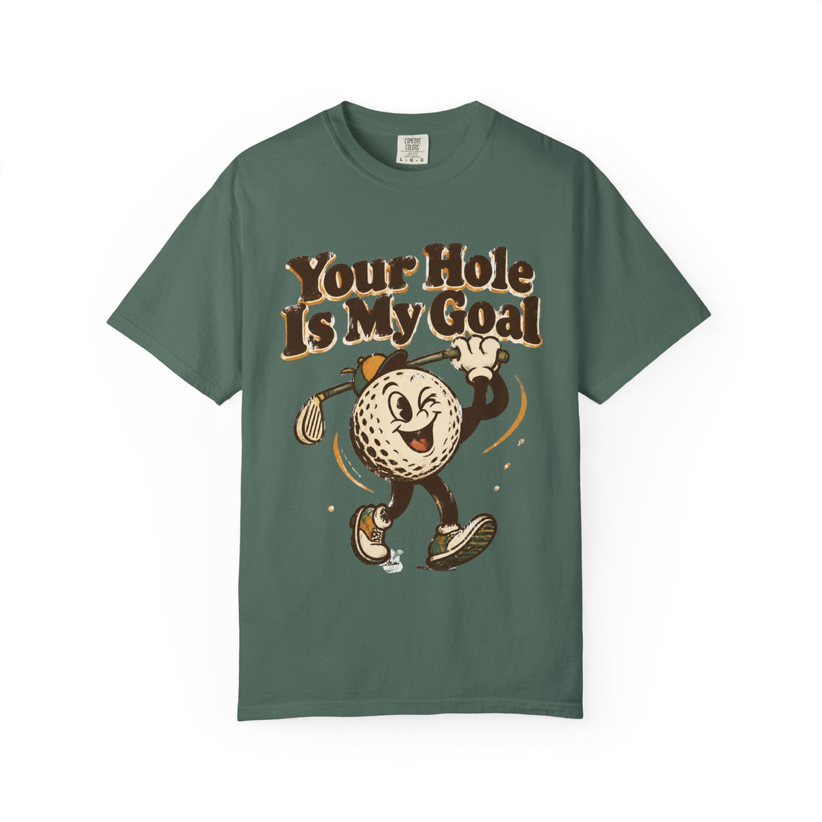 Golf Tee 'Your Hole Is My Goal' — Retro Golf Ball Graphic Shirt
