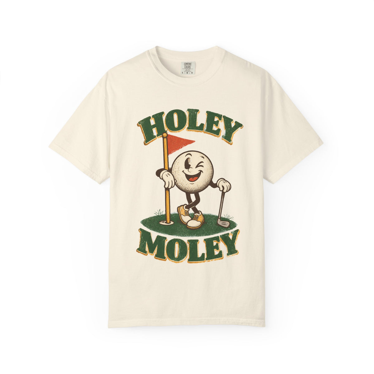Holey Moley Golf T-Shirt — Vintage Cartoon Golf Ball Tee