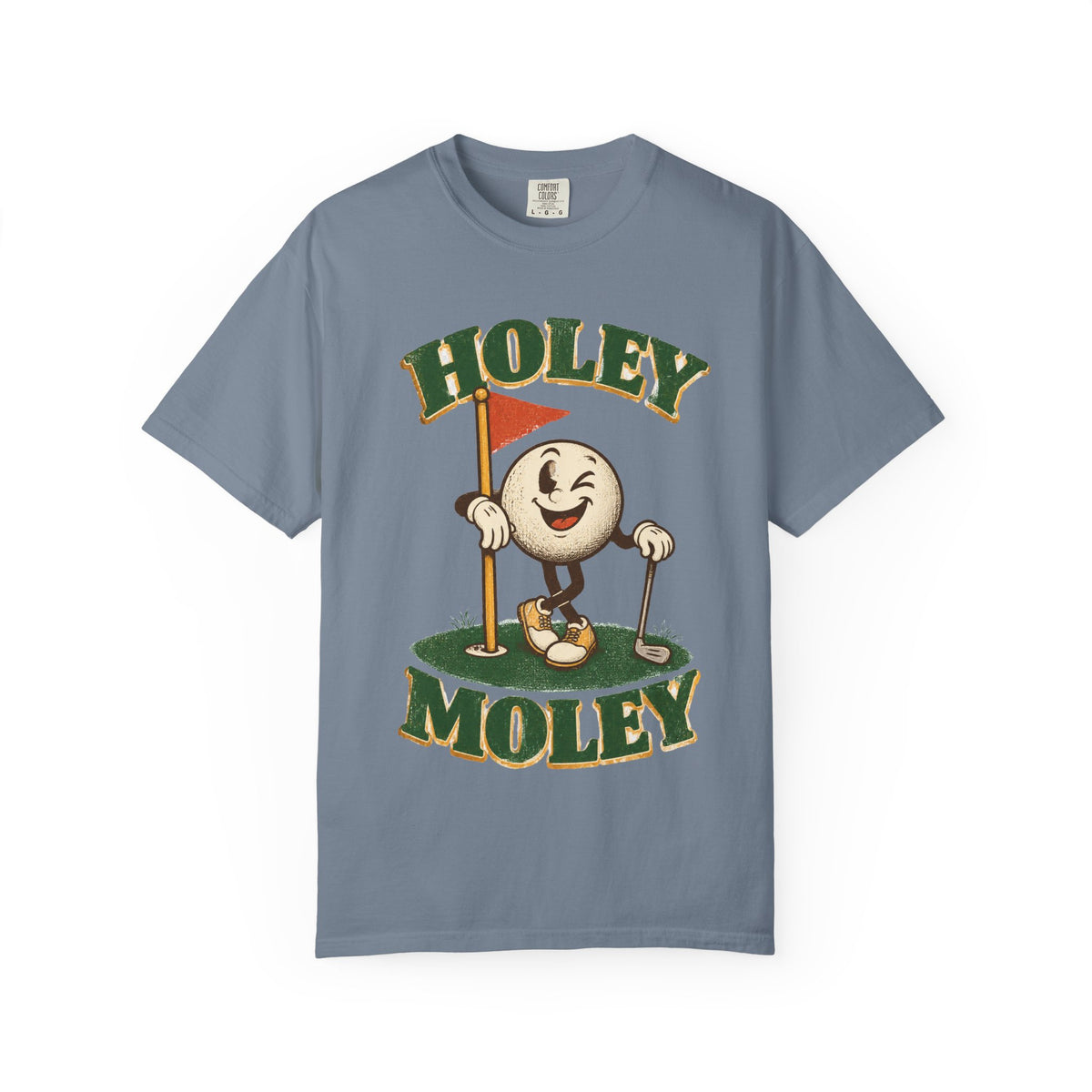 Holey Moley Golf T-Shirt — Vintage Cartoon Golf Ball Tee