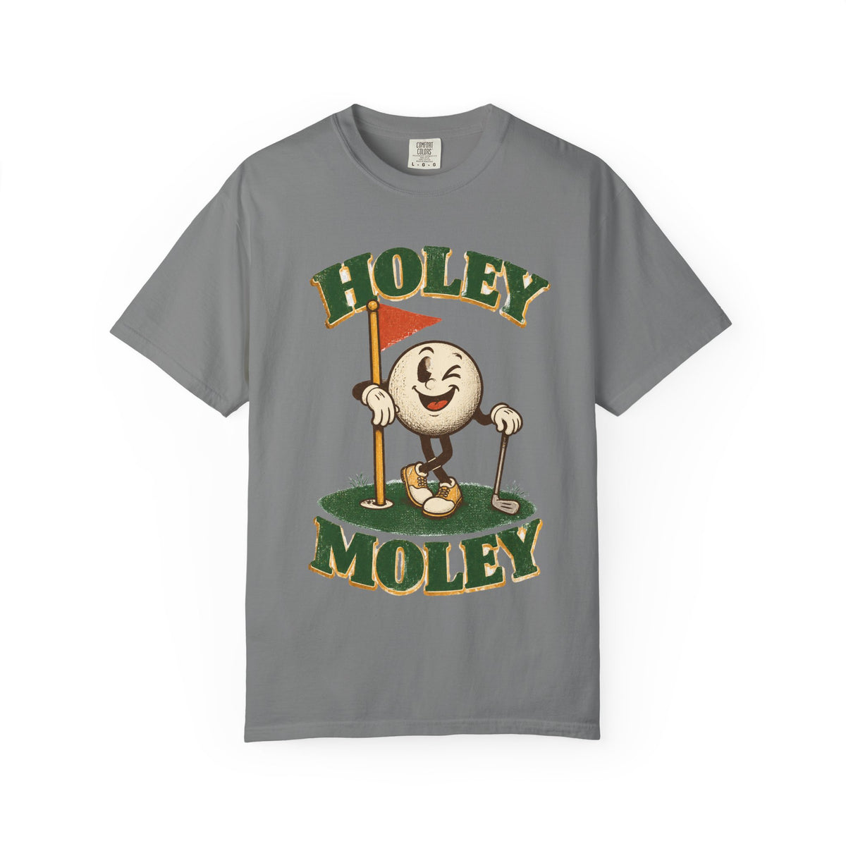 Holey Moley Golf T-Shirt — Vintage Cartoon Golf Ball Tee
