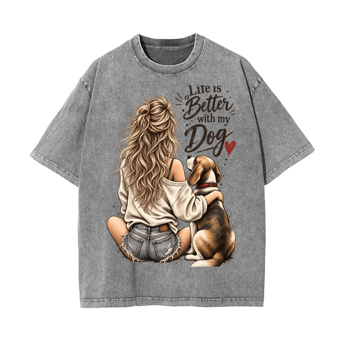 Unisex Heavyweight Washed T-shirt Printed in USA|250GSM Cotton DTF Front