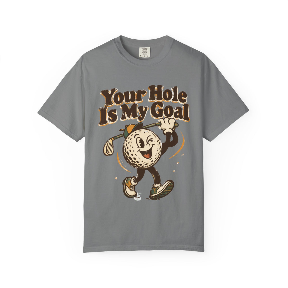 Golf Tee 'Your Hole Is My Goal' — Retro Golf Ball Graphic Shirt