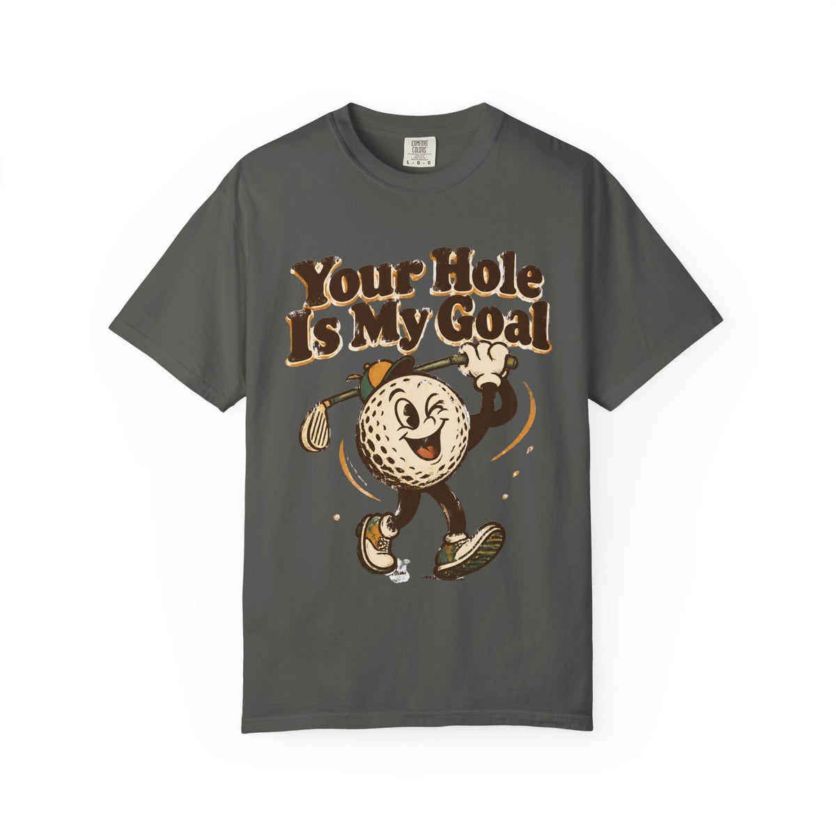 Golf Tee 'Your Hole Is My Goal' — Retro Golf Ball Graphic Shirt