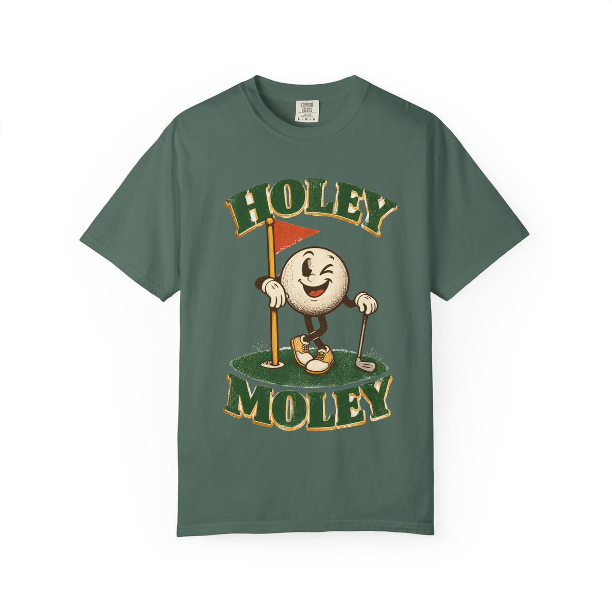Holey Moley Golf T-Shirt — Vintage Cartoon Golf Ball Tee