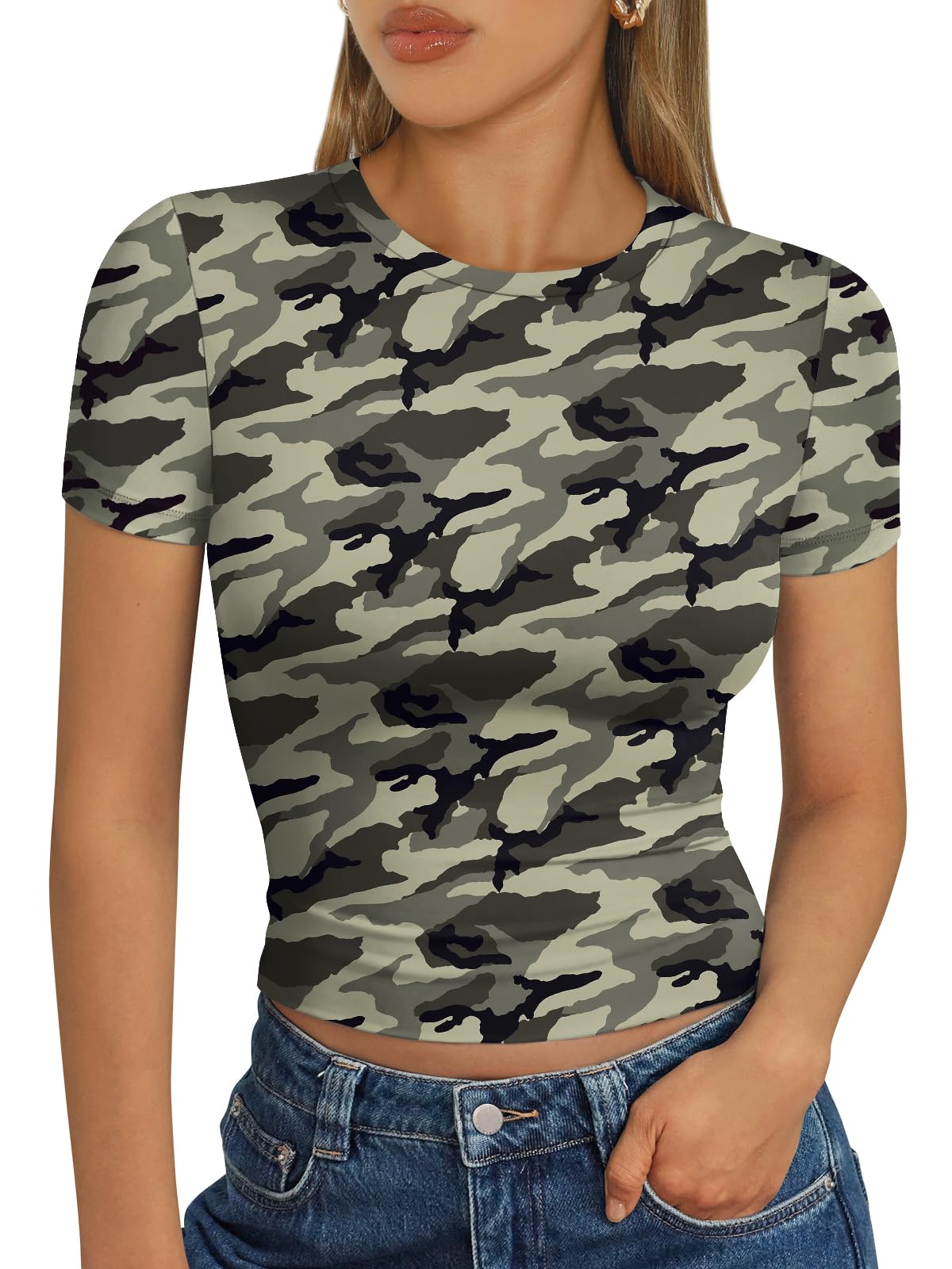 Trendy Queen Womens Short Sleeve T Shirt Buttery Soft Summer Tops Basic Tees