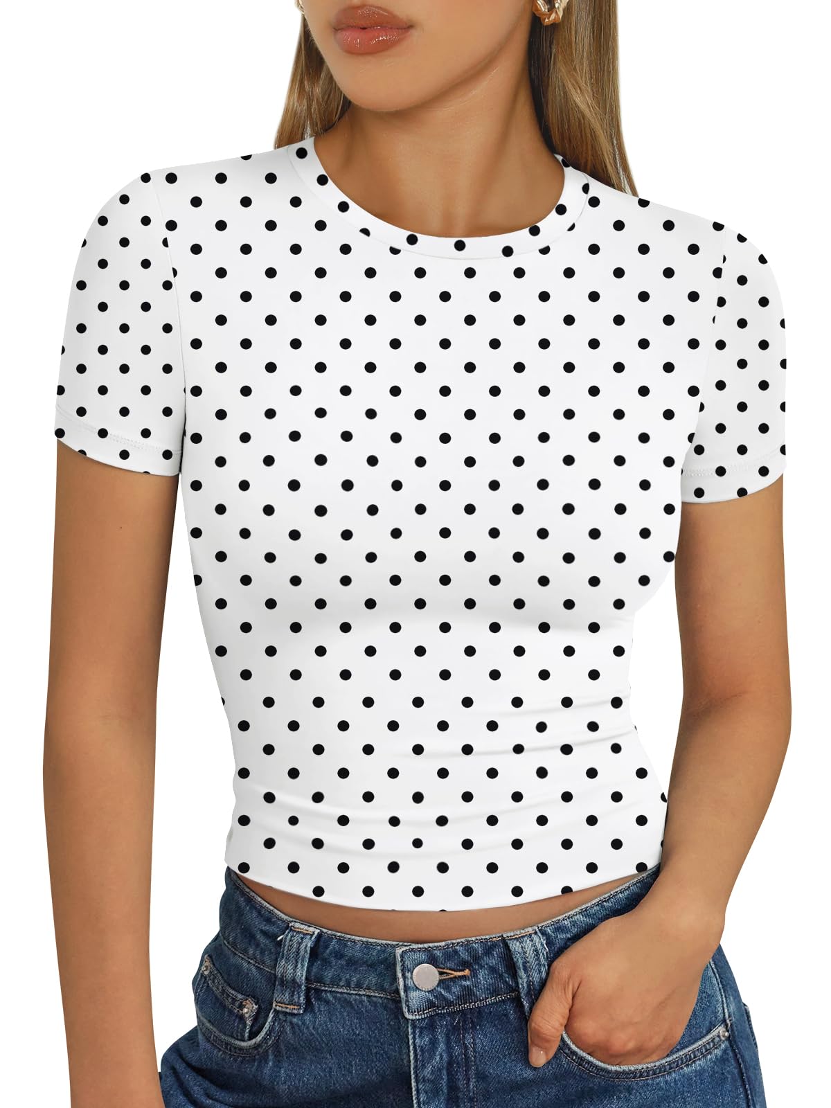 Trendy Queen Womens Short Sleeve T Shirt Buttery Soft Summer Tops Basic Tees