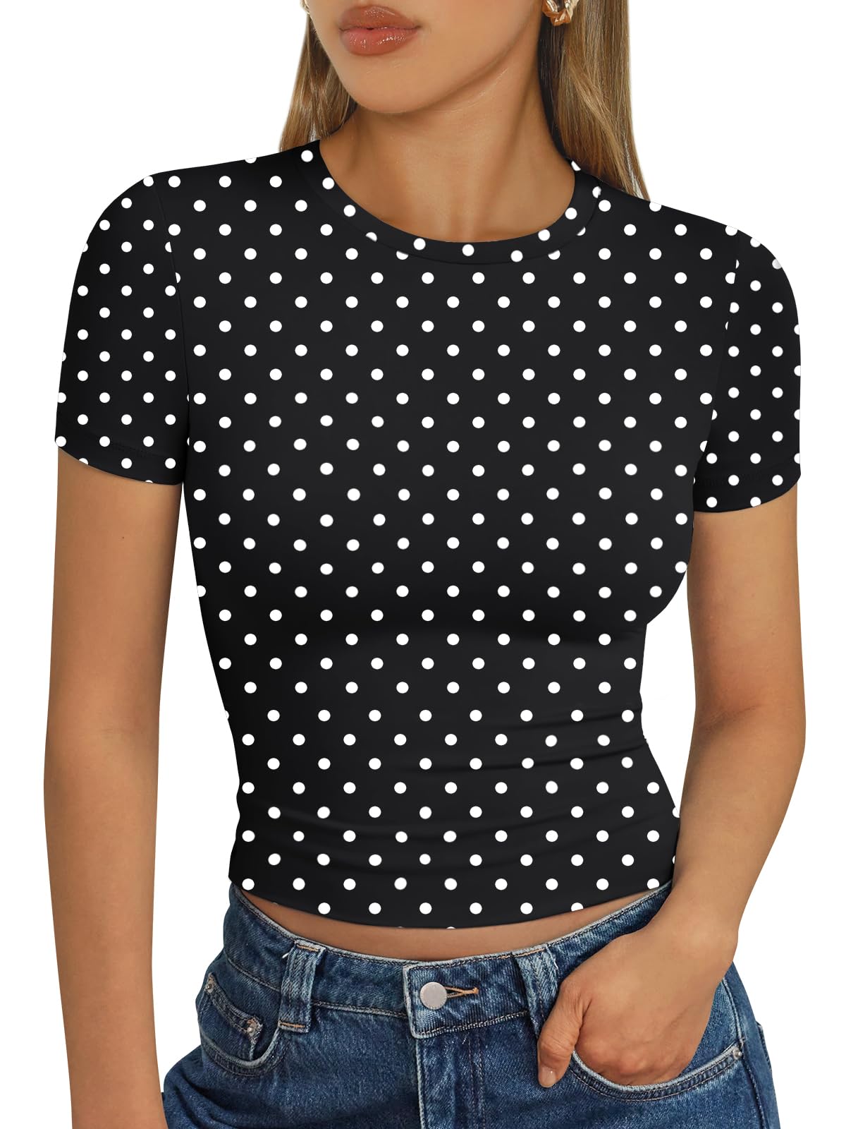 Trendy Queen Womens Short Sleeve T Shirt Buttery Soft Summer Tops Basic Tees