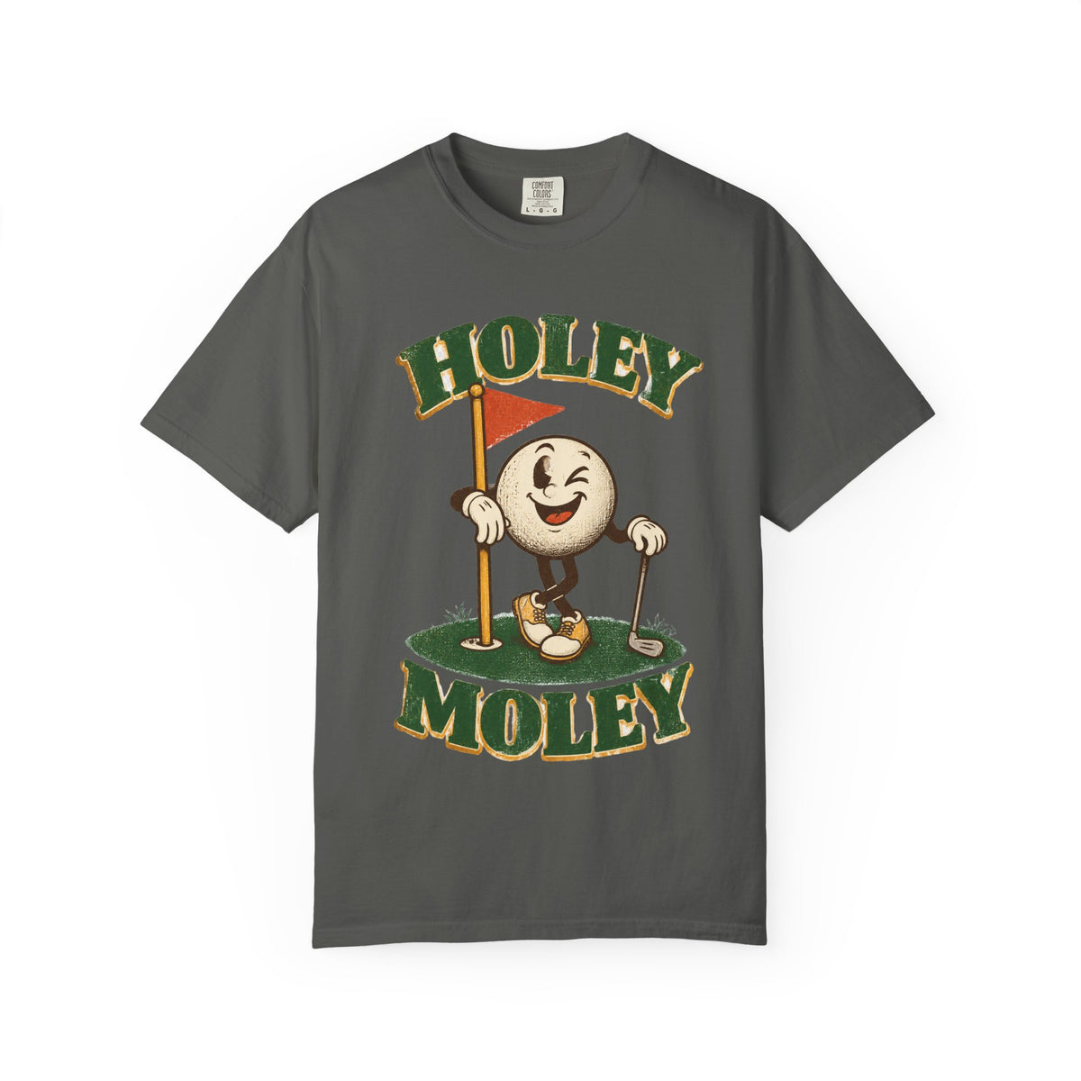 Holey Moley Golf T-Shirt — Vintage Cartoon Golf Ball Tee