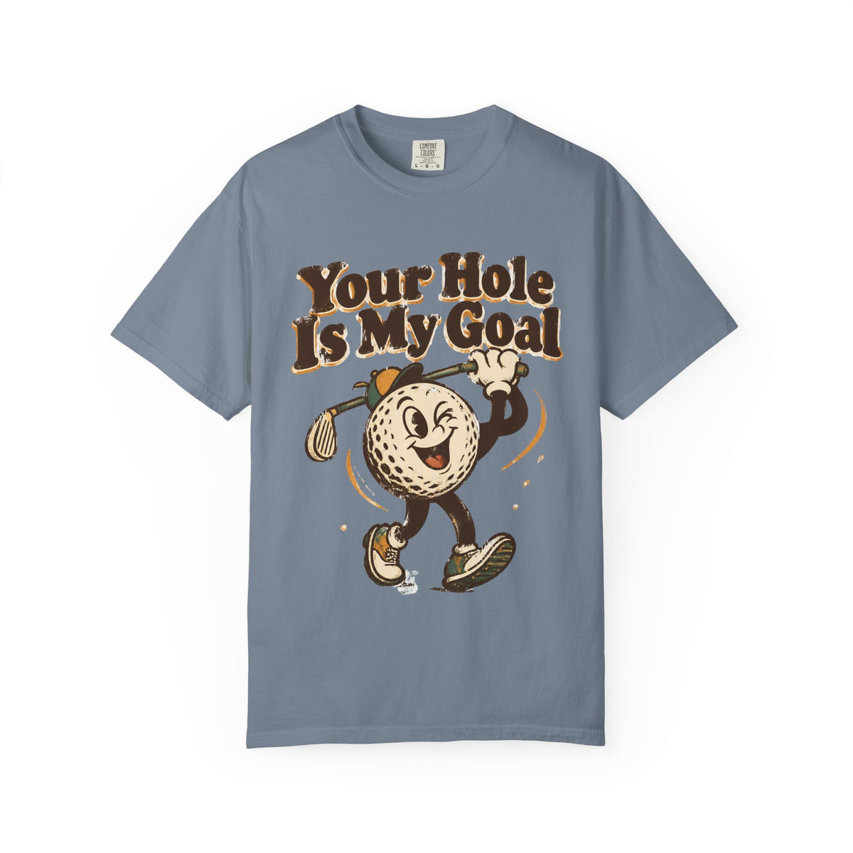 Golf Tee 'Your Hole Is My Goal' — Retro Golf Ball Graphic Shirt